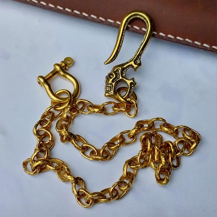 Gambar Rantai Dompet Kuningan Solid Brass Panjang 54cm dari Majjaleather undefined Tokopedia
