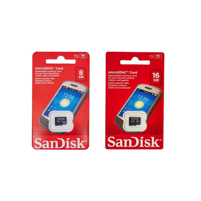 SanDisk Micro SD 8GB and 16GB Class Memory Card Kartu Memori Ori GB  di Mitra Gadget Accessories Tokopedia