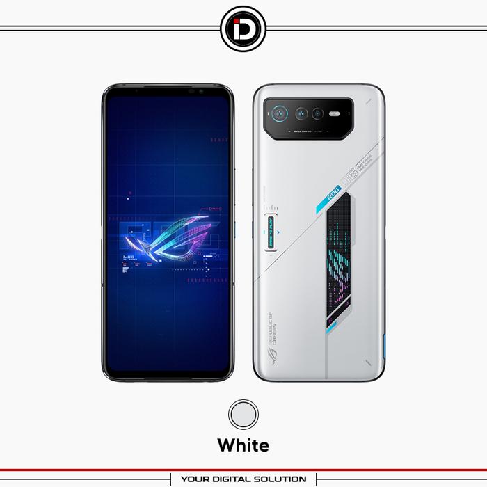 Gambar Asus Rog Phone 6 8/256GB 12/256GB Black White Garansi Resmi Indonesia - WHITE, 8GB 256GB dari iDigital ID undefined Tokopedia