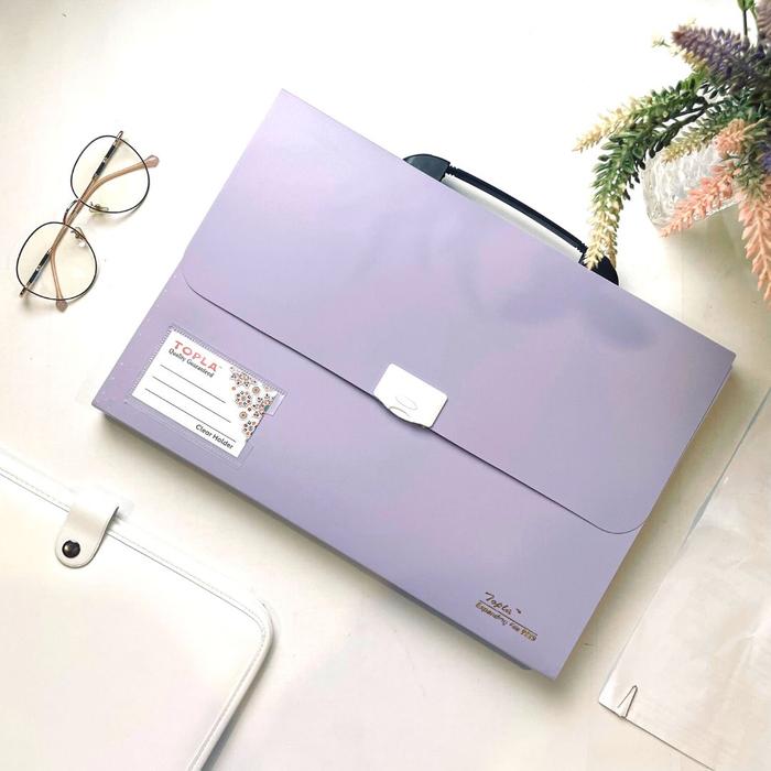 Gambar Map Expanding File Folio Harmonika Anti Air File Folder Dokumen Berkas - UNGU PASTEL dari Toplaku undefined Tokopedia