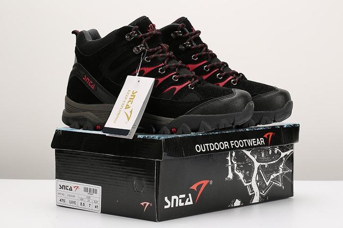 Gambar Sepatu Gunung//Hiking/Outdoor SNTA 475 & 605 Couple - Black Red, 44 dari Okebuy Net undefined Tokopedia