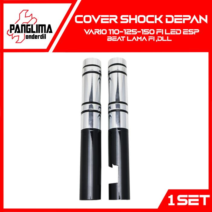 Gambar Cover Shock Depan Vario 110-125-150 LED/Beat FI-Karbu-eSP/Scoopy/Spacy - A-Silver dari Panglima Onderdil undefined Tokopedia