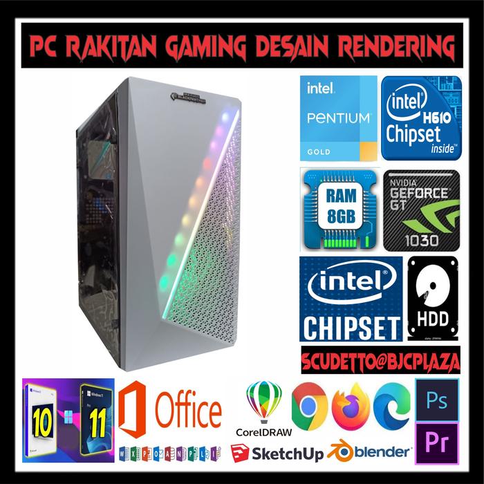 Pc Gamer Pentium G4560 Gt 1030 Jual PC RAKITAN GAMING PENTIUM GOLD