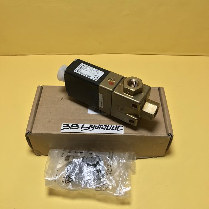 Elettrovalvola Bürkert 5282 A 3/4 NBR – 24V DC, 145 PSI, Nuova (MPN 457874)