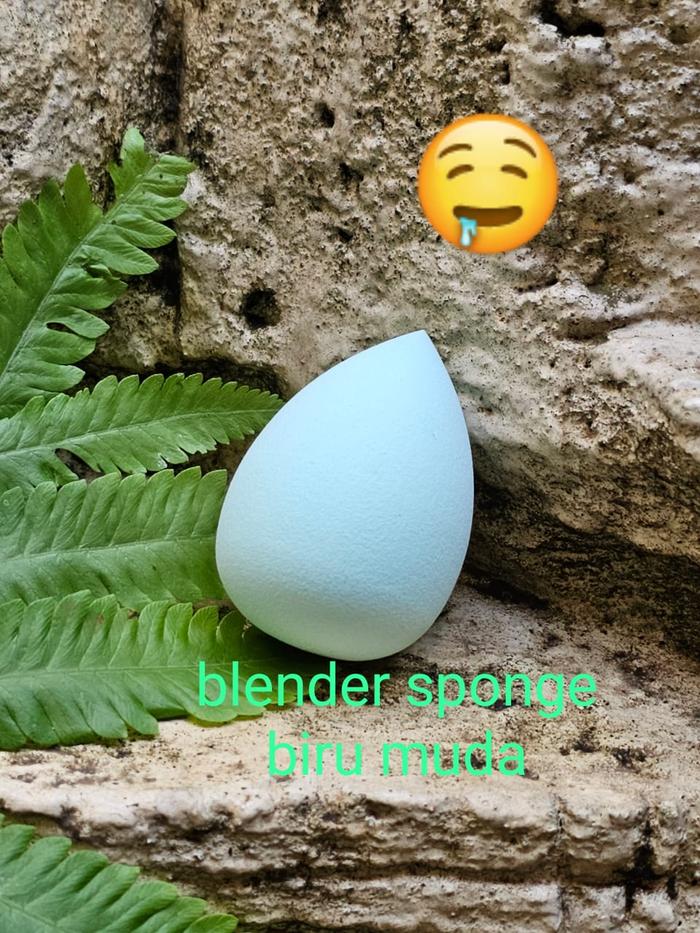 Gambar SPONS MAKEUP BEAUTY BLENDER SPONGE MAKE UP SPONS BEDAK PADAT CAIR ASLI - Biru Muda dari FORTUNATUS TABERNA undefined Tokopedia