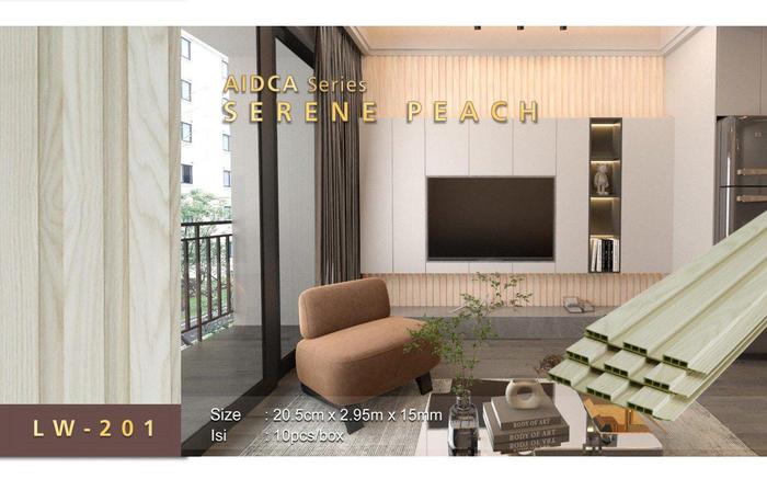 Gambar LAIV Wallpanel PVC 3D / Wall Panel WPC kayu Aidca Lebar Besar 20cm - LW - 201 dari Unique Carpet & Decoration undefined Tokopedia