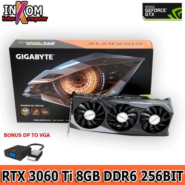 Gambar VGA CARD GAMING GeForce RTX 3060 Ti GDDR6 8GB 256 BIT - DP TO VGA dari INKOR KOMPUTER undefined Tokopedia