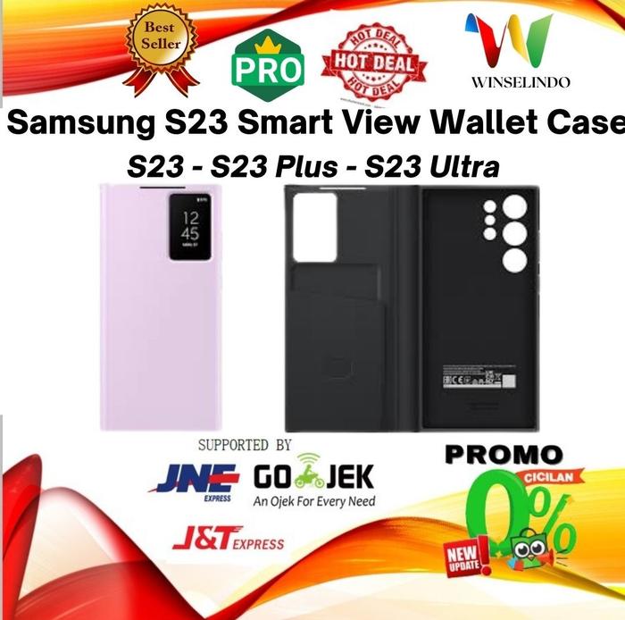 Gambar Casing Samsung Galaxy S23 S23+ S23 Ultra Smart View Wallet Case - S23, GREEN dari Winselindo undefined Tokopedia