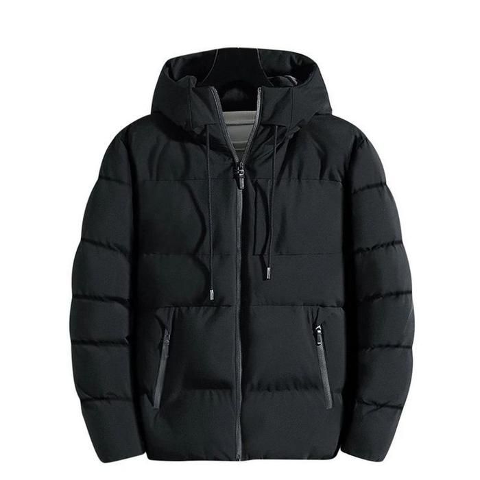 Gambar Jaket Winter Puffer Mantel Korea Kembung Tebal Musim Dingin Premium - Hitam, M dari Zanari Store undefined Tokopedia