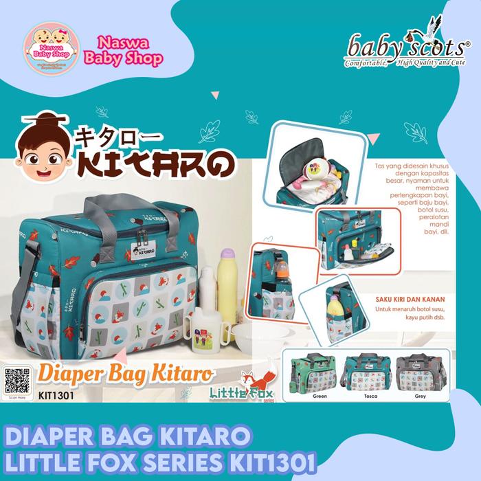 Gambar Baby Scots Diaper Bag Kitaro Tas Perlengkapan Bayi Little Fox Series - Tosca dari Naswa Baby Shop undefined Tokopedia