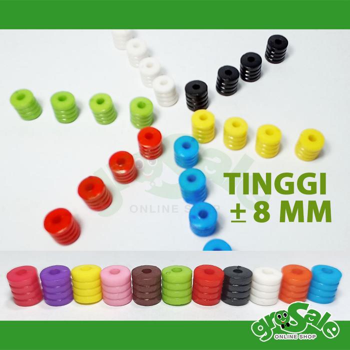Gambar Bidak Mote Tabung Warna-Pion-Pelengkap Board Game-toy Aksesoris-G062LB - Merah dari GROSALE undefined Tokopedia