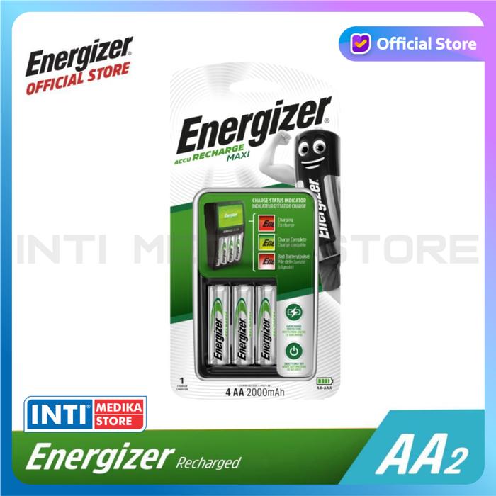 Gambar ENERGIZER - Charger Baterai AA AAA | Pengisi Ulang Daya Rechargeable - Recharge Maxi dari INTI MEDIKA STORE undefined Tokopedia
