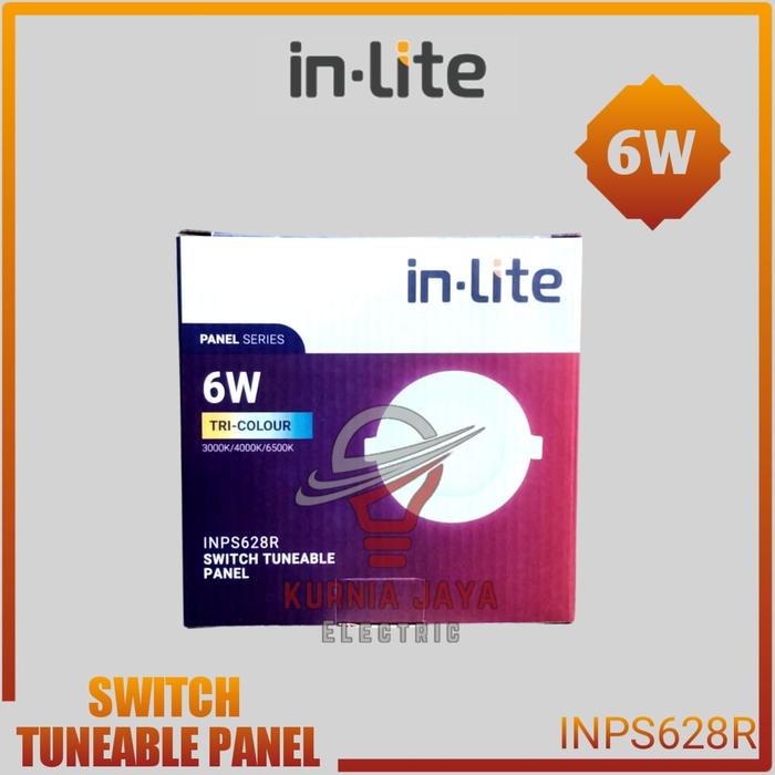 Gambar INLITE Downlight Panel Light Inbow 6W Bulat INPS628R 1 Lampu 3 Warna dari Kurnia Jaya Electric undefined Tokopedia