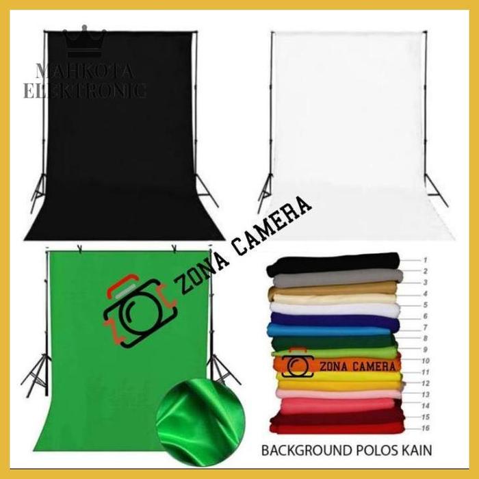 Gambar Kain Background Foto Putih Hitam Hijau Green Screen Polos Backdrop - Putih dari Mahkotatronic undefined Tokopedia