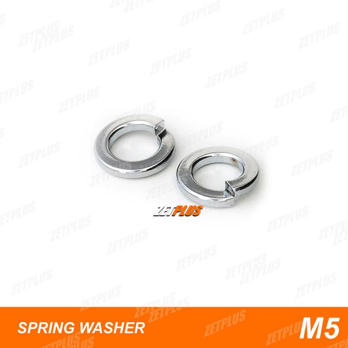 Gambar RING PER/spring washer/atv/semua tipe motor/mobil/teknik/universal - M5 Galvanis dari ZETPLUS undefined Tokopedia