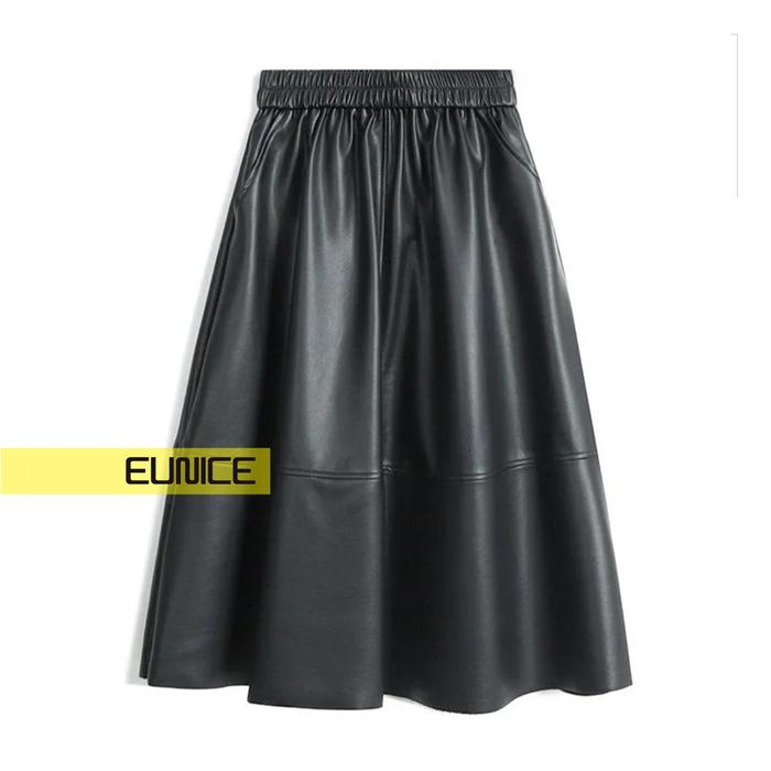 23AW SACRA SYNTHETIC LEATHER SKIRT（FAUX LEATHER SKIRT ROK KULIT 