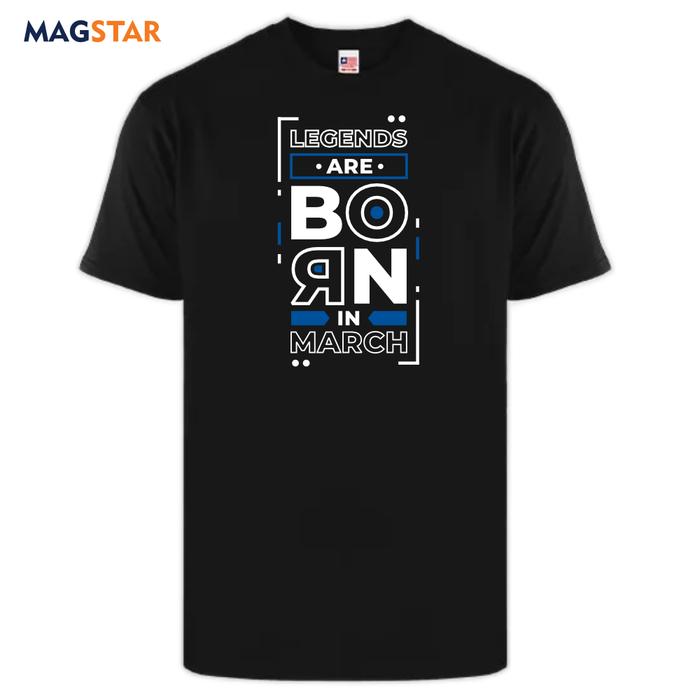 Gambar Kaos Motivation - Legends Born in March - Kaos Oleh Oleh - Pendek, 3XL dari MAGSTARPRO undefined Tokopedia