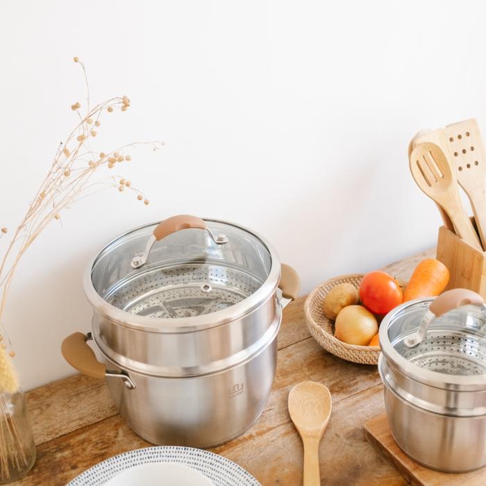 Gambar Pastel color Steamer Nuclad cookware Panci kukus estetik sus 304 - stainless dari Nucladcookware undefined Tokopedia