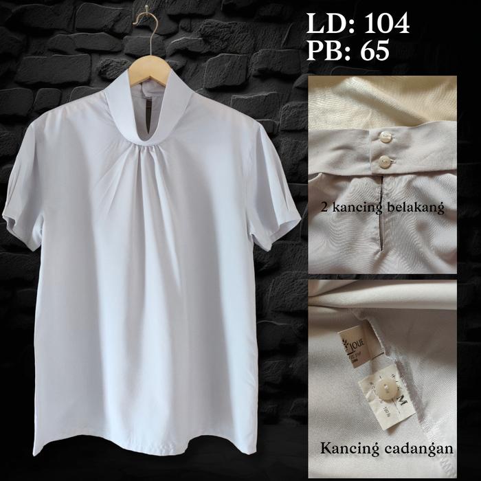 Gambar THRIFT BLOUSE / KEMEJA / ATASAN LENGAN PENDEK WANITA CEWEK PRELOVED - BL 14 dari Galeri Perabot Makassar undefined Tokopedia