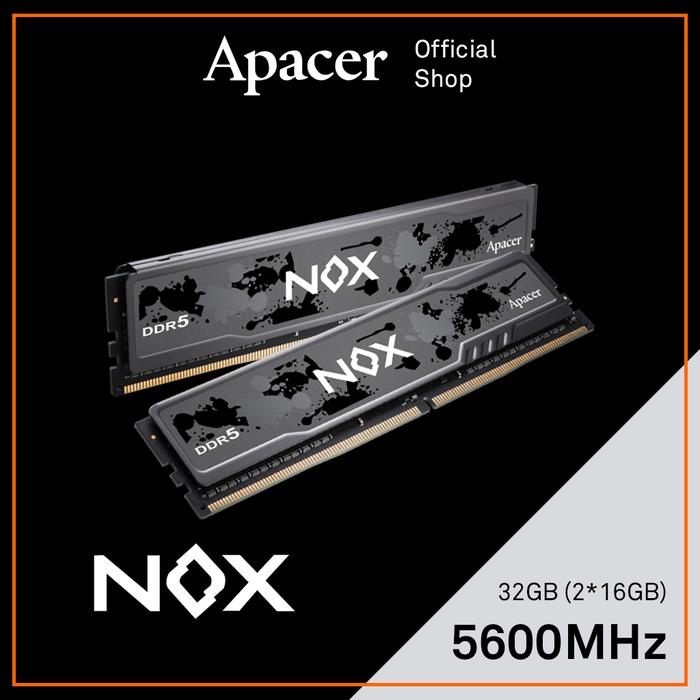 Gambar Apacer NOX DDR5 5600 Mhz Dual Channel 32GB (2x16GB) dari Apacer Official Store undefined Tokopedia