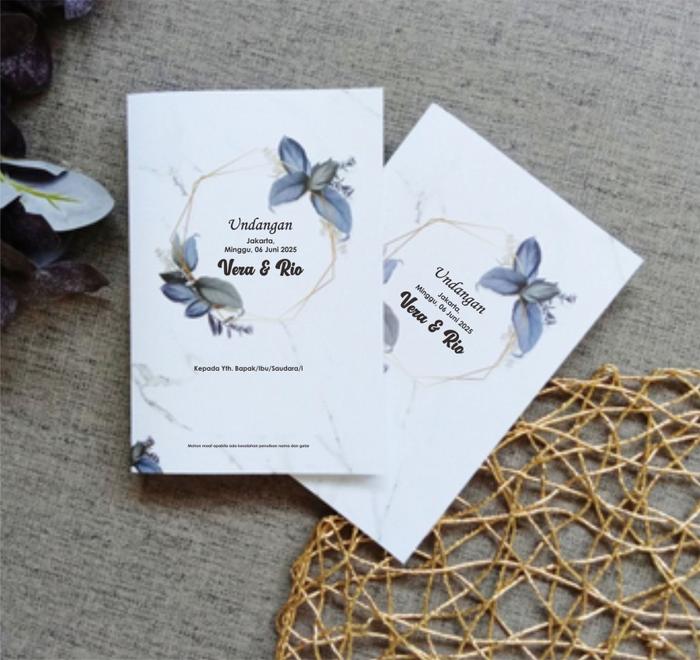 Gambar Cetak Undangan Pernikahan Ukuran A5 bonus plastik - Warna Putih dari misterprintindonesia undefined Tokopedia