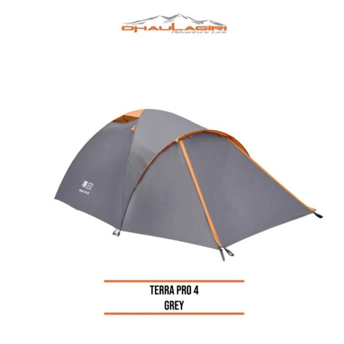 Gambar Tenda Camping Frame Alloy Dhaulagiri Terra Pro 4 5 Orang 2 Pintu - Abu-abu dari Makadam Adventure undefined Tokopedia