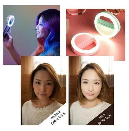 Gambar Aksesoris Lampu Led Holder Klip Cahaya Penerang Foto Kamera Hp Ponsel - Putih dari GebLegs undefined Tokopedia