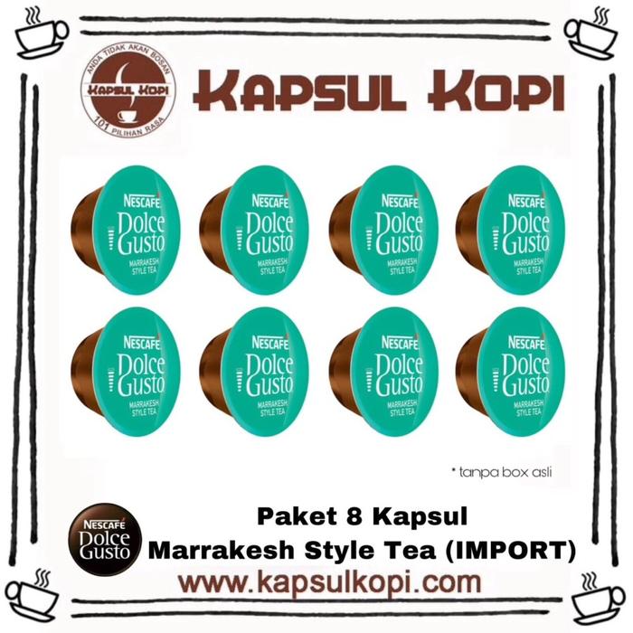 Coffee Capsules Dolce Gusto Citrus Honey Black Tea Infused Ginger