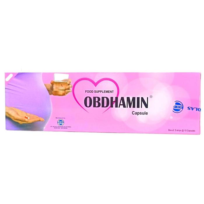 Gambar Obdhamin Obdamin Kasul Multivitamin Ibu Hamil Obat Obdhamin Kapsul 1 - 5 STRIP (1 BOX) dari OKhealth undefined Tokopedia