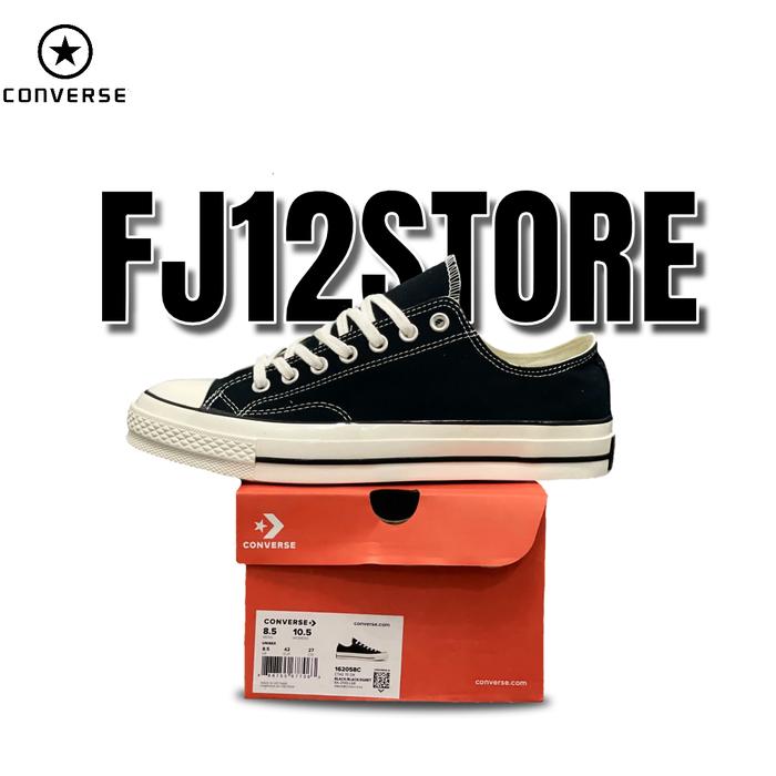 Gambar converse chuck taylor all star 70s low black white - BLACK WHITE, 36 dari FJ12Store undefined Tokopedia