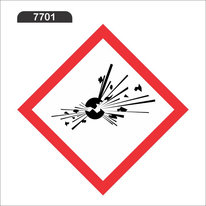 Gambar Stiker Simbol B3 ukuran 15x15 cm - KODE 7701, 30x30 cm dari SAFETY SIGN INDONESIA undefined Tokopedia