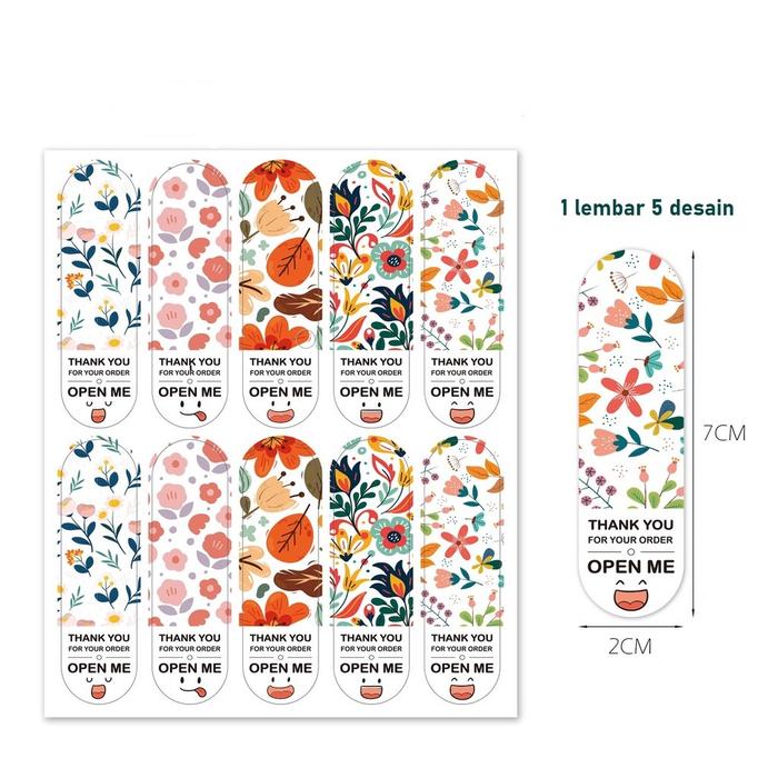 Open Me Sticker Label Jual SOM01 10 pcs/Lembar Stiker Label Open Me Thank You For Your Order ...