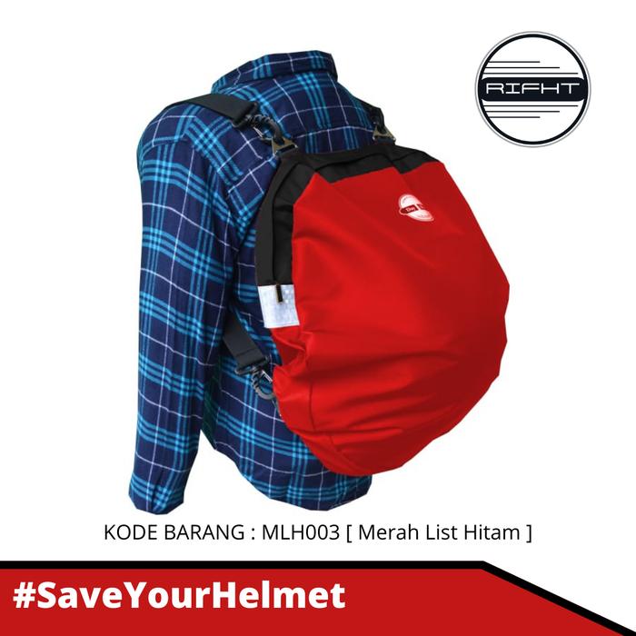 Gambar Tas helm waterproof - Merah dari Rifht store undefined Tokopedia