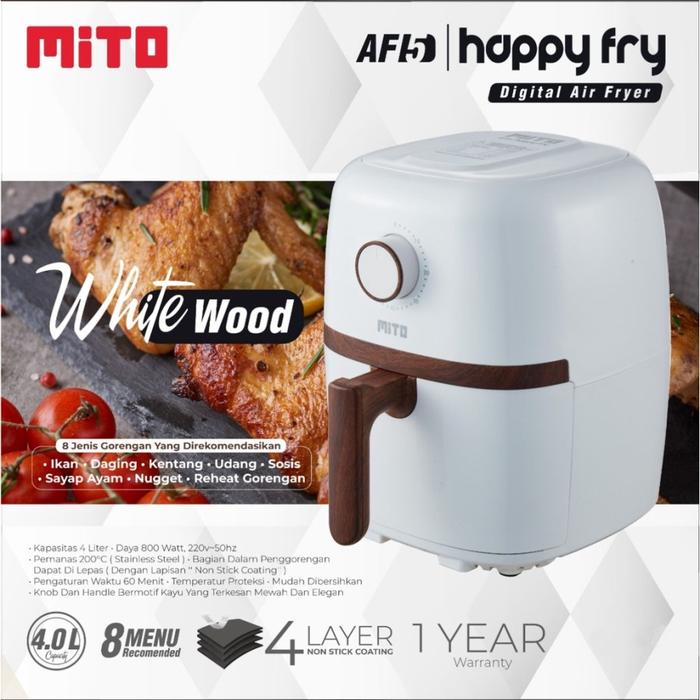 Gambar Mito Digital Air Fryer Mito AF5 - AF 5 Wood Putih - Hitam - Hitam dari Violet Superstore undefined 5 Tokopedia