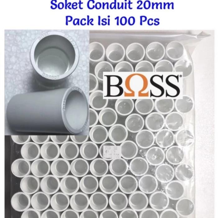 Gambar Sok / Sock Pipa PVC Conduit Boss 20mm Sambungan Pipa Boss isi 100 pcs - Putih dari Priority Kabel undefined Tokopedia