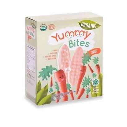 Gambar Yummy Bites Organic 50Gr / Yummybites Organic 50Gr Yummybites Cracker - ORGANIK Carrot dari RadjaArragrosir undefined Tokopedia