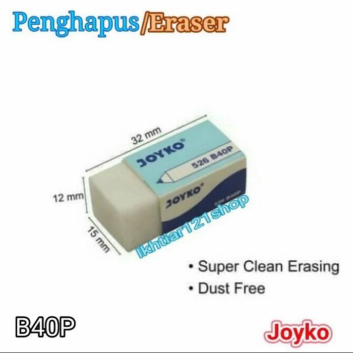 Gambar Penghapus Pensil/Eraser Pencil Ecer Satuan Berkualitas Bagus Joyko - B40P dari IKHTIAR AJA undefined Tokopedia