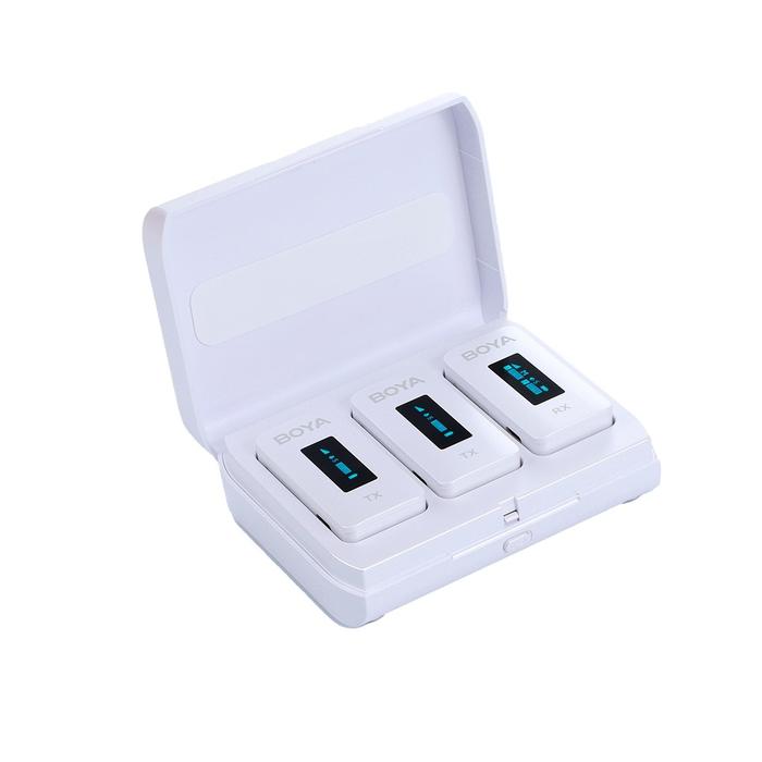 Gambar Boya BY-XM6-K2 2.4GHz Wireless Microphone System with Charging Case - Putih, PAKET A dari Jakarta Digital 8 undefined Tokopedia