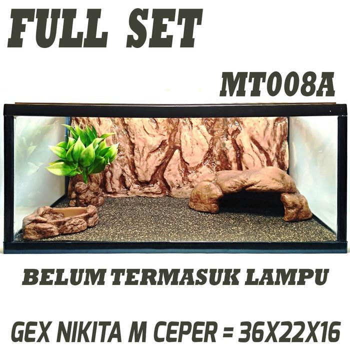 Gambar MT008A full set Aquarium terrarium kandang reptile ular gecko tortoise - FULL SET dari reptilestore.id undefined Tokopedia