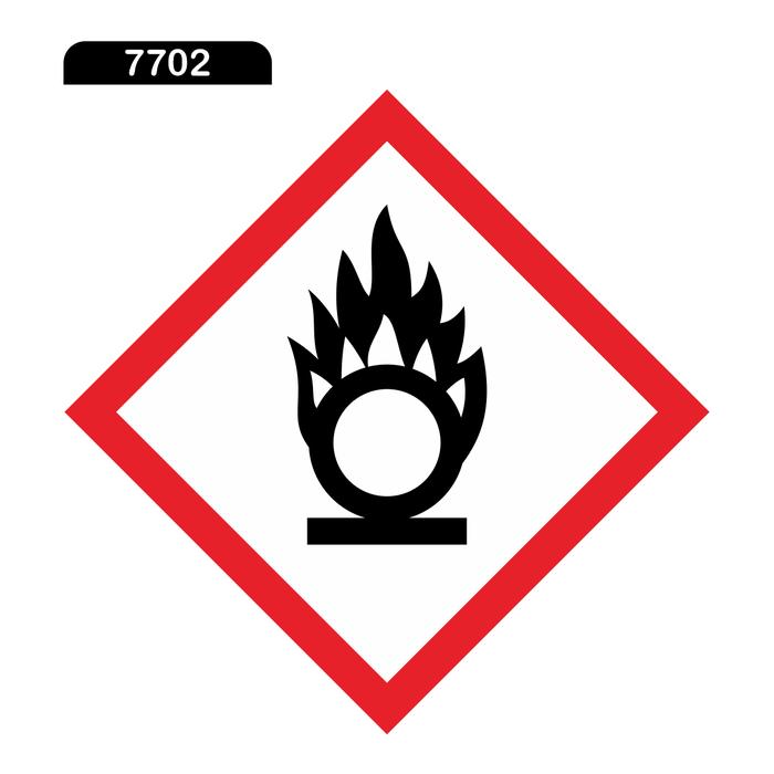 Gambar Stiker Simbol B3 ukuran 15x15 cm - KODE 7702, 30x30 cm dari SAFETY SIGN INDONESIA undefined Tokopedia