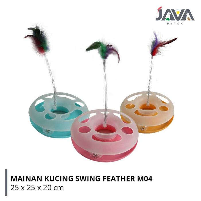 Gambar 【ORIGINAL】 Mainan Kucing Swing Feather M04 - Biru dari Java Petco Jakarta Barat undefined Tokopedia