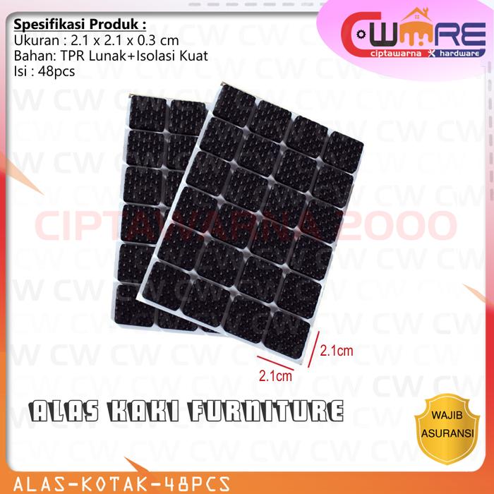 Gambar 40pcs Furniture Rubber Pad Alas Kaki Kursi Meja Anti Licin Gores Kotak - 48 dari Ciptawarna2000 Home Living undefined Tokopedia