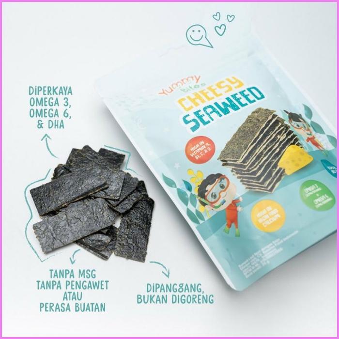 Gambar Yummy Bites Cheesy Seaweed / Rumput laut / keju 20gr dari depostory undefined Tokopedia