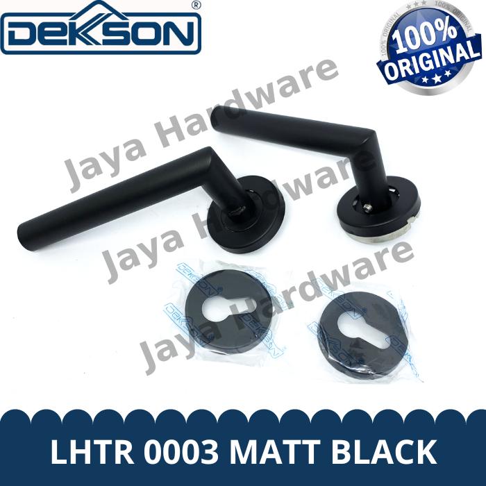 Gambar Handle Dekkson Gagang Pintu Kayu Dekson LHTR 0003 Black Hitam - Handle Only, Dekson dari Jaya Hardware_NEW undefined Tokopedia