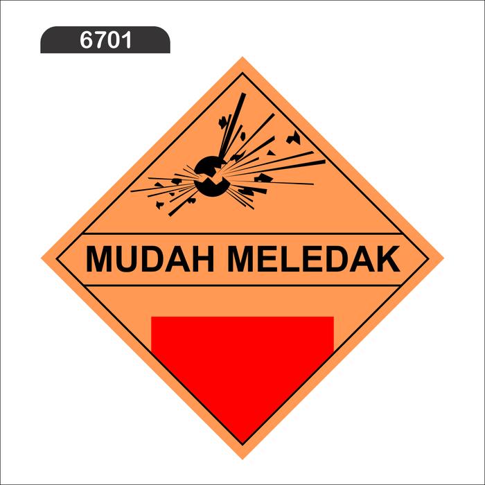 Gambar Stiker Simbol Limbah B3 15x15cm - KODE 6701, 25x25 cm dari SAFETY SIGN INDONESIA undefined Tokopedia