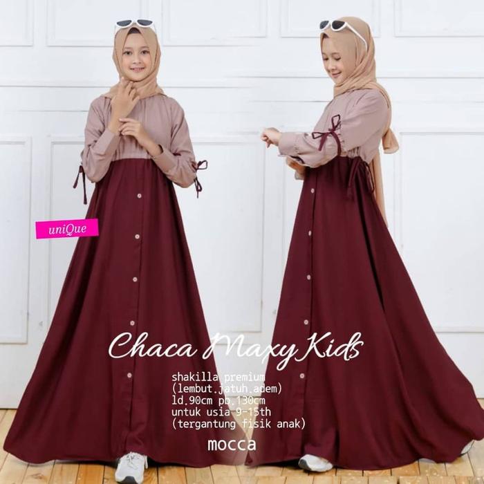 Gambar GAMIS Anak Perempuan ALIKADARA Baju Muslim Syar'i 11/12/13/14/15 Tahun - Merah dari yaumifashion undefined Tokopedia