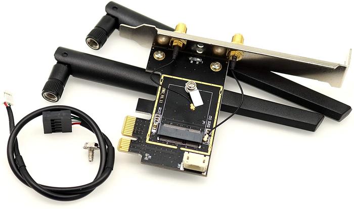 Gambar PCIe WiFi M.2 NGFF Wireless Card Bluetooth Adapter PCI Express x1 - Adapter Only dari Interface Master Indonesia undefined Tokopedia