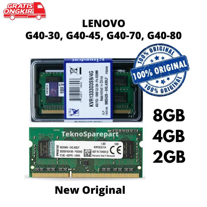 Jual Memory 8GB 4GB 2GB Lenovo G40 G40-45 30 70 80 New Original