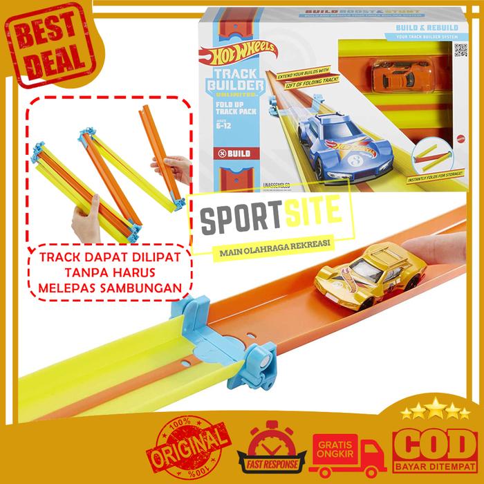 Gambar Hot Wheels Track Builder Unlimited Parts Trackset Trek Hotwheels Wheel - Fold Up Track dari Sportsite undefined Tokopedia