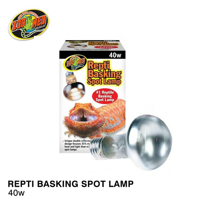 Jual ZOOMED REPTI BASKING SPOT LAMP 40 WATT UVA TORTO BEARDED